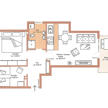شقة Meeresblick Residenzen Ferienwohnung 21 Mit Sauna- Und Schwimmbadnutzung Im Ahoi Sellin *