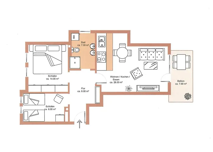 شقة Meeresblick Residenzen 21 Mit Sauna- Und Schwimmbadnutzung Im Ahoi Sellin *